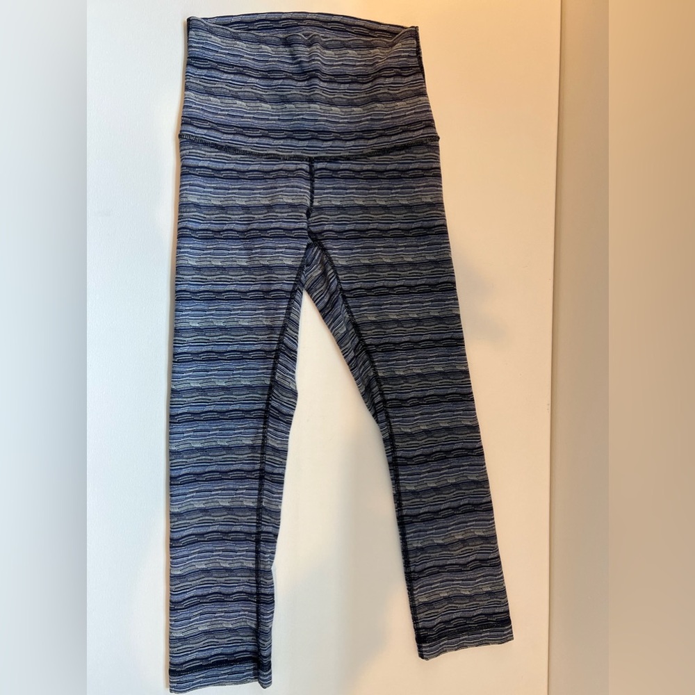 Striped lululemon leggings size 4